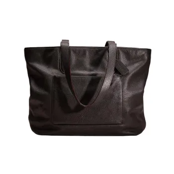 COACH Metropolitan Pebbled Leather Tote Bag Shopping Bag Handbag Shoulder Bag Women's Black