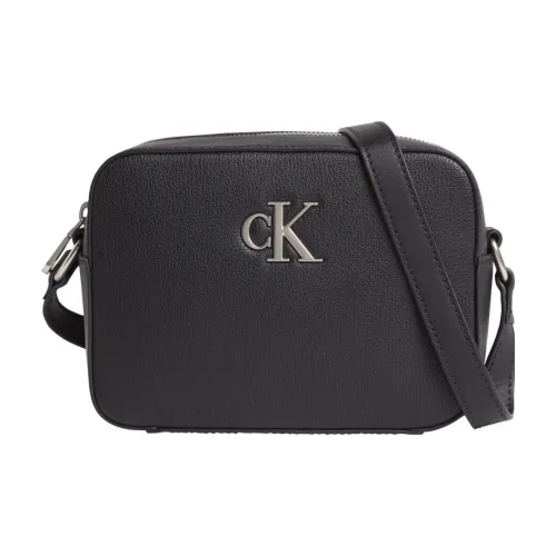 CALVIN KLEIN Leather Hobo Bag One Shoulder Crossbody Clutch Men's Black