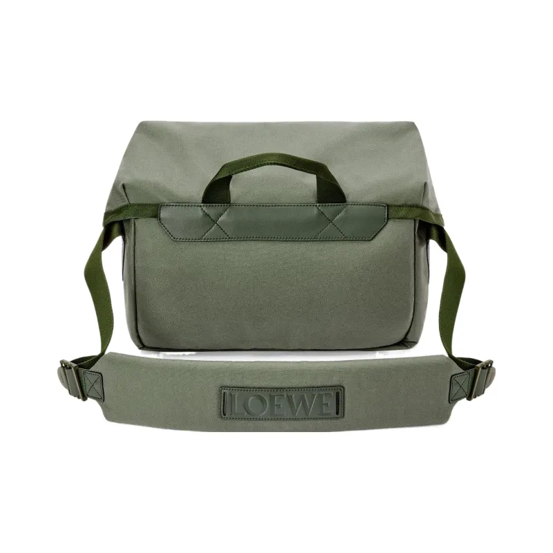 LOEWE Anagram Basket Anagram Jacquard Canvas Messenger Bag Shoulder Bag Crossbody Bag Men's Khaki Green-2