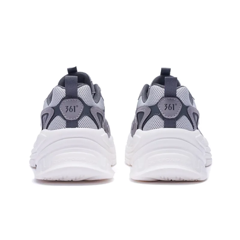 361° Slip Resistant, Abrasion Resistant, Breathable, Lightweight Low Top Running Shoes Men's Zinc Iron Gray-3