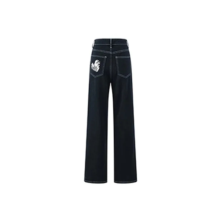MacyMccoy Straight Jeans Women's Black-1