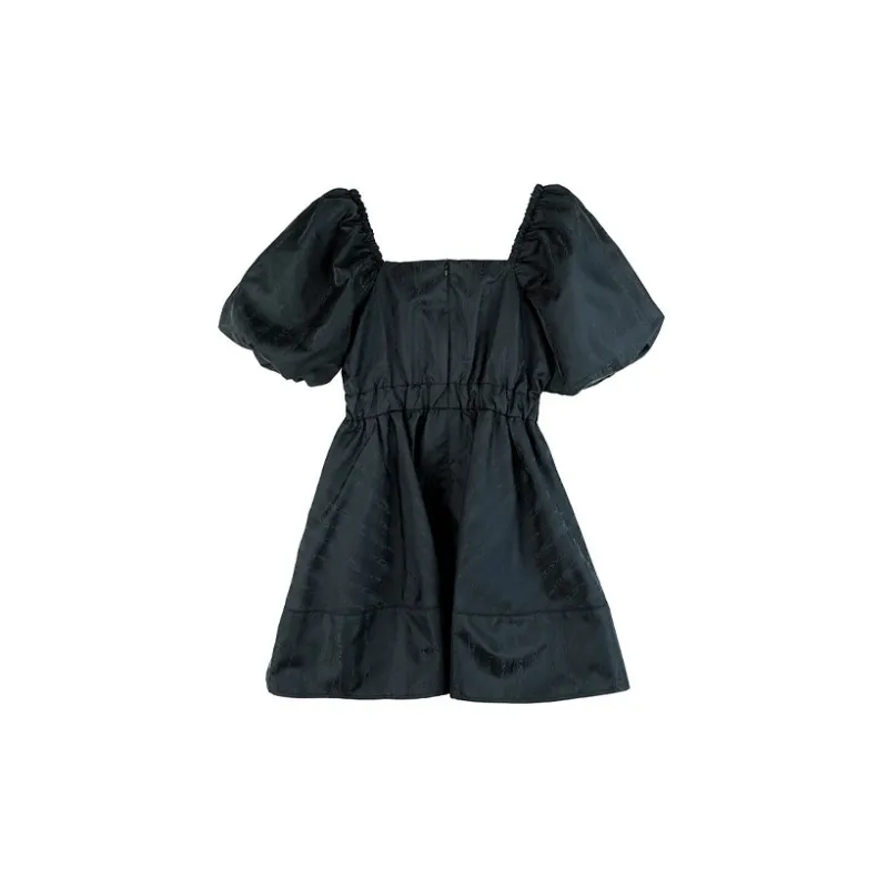LALABOBO A-Line Skirt Dress Black-1