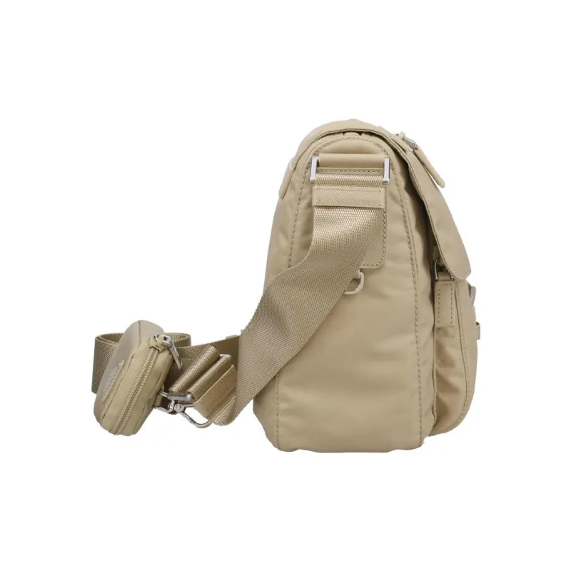 PRADA Nylon Crossbody Bag Shoulder Bag Women's Beige-2