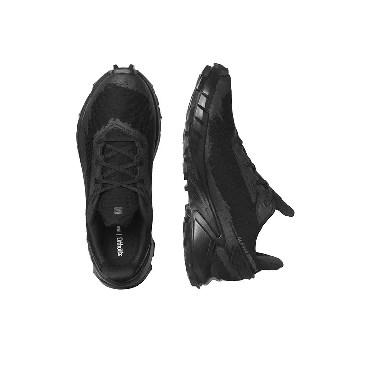 SALOMON Alphacross 4 Cushioning Wear-Resistant Low-Top Running Shoes Women's Black-3