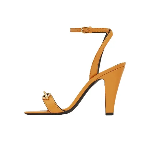 SAINT LAURENT LEMAYON Strap Sandals Women's Yellow