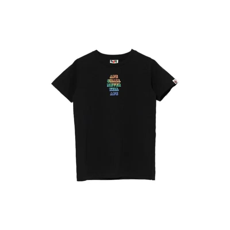 A BATHING APE T Shirts Women's Black-1