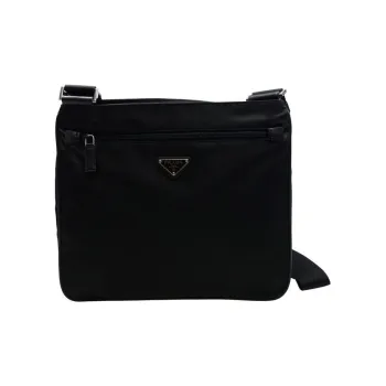 PRADA Nylon Messenger Bag Shoulder Bag Crossbody Bag Regular Men's Black