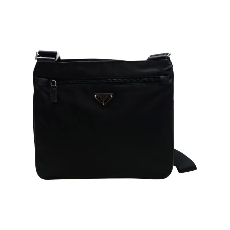 PRADA Nylon Messenger Bag Shoulder Bag Crossbody Bag Regular Men's Black-0