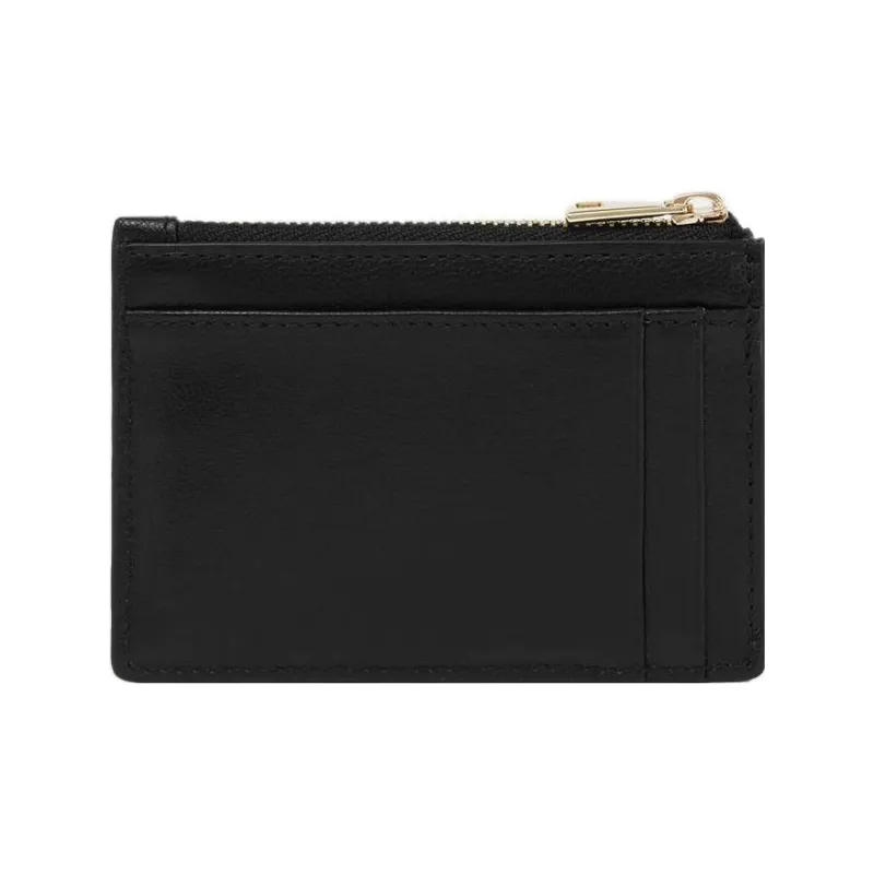 Furla My Joy Taita Calfskin Document Wallet Card Holders Small Size Women's Black-1