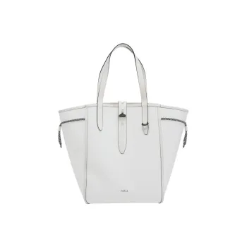 Furla Net Collection &Sorrento Calfskin Tote Bag, Shopping Bag, Handbag, Shoulder Bag Women's White