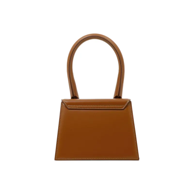 Jacquemus Calfskin One Shoulder Handbag Women's Brown-1