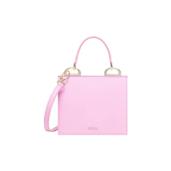 Furla Linea Futura Recycled Roxy Leather Effect Fabric Shoulder Bag, Crossbody Bag, Handbag Mini Women's Light Pink