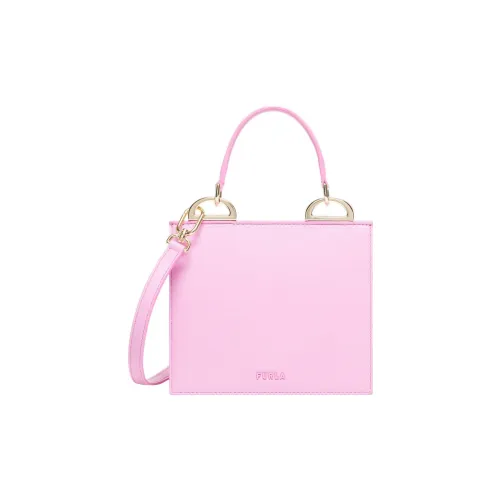 Furla Linea Futura Recycled Roxy Leather Effect Fabric Shoulder Bag, Crossbody Bag, Handbag Mini Women's Light Pink