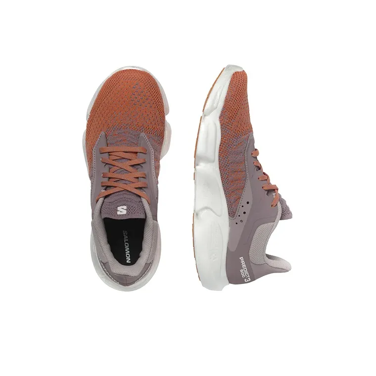 SALOMON Predict Soc 3 Anti-Slip Wear-Resistant Low-Top Sports Women's Gray Orange White-3