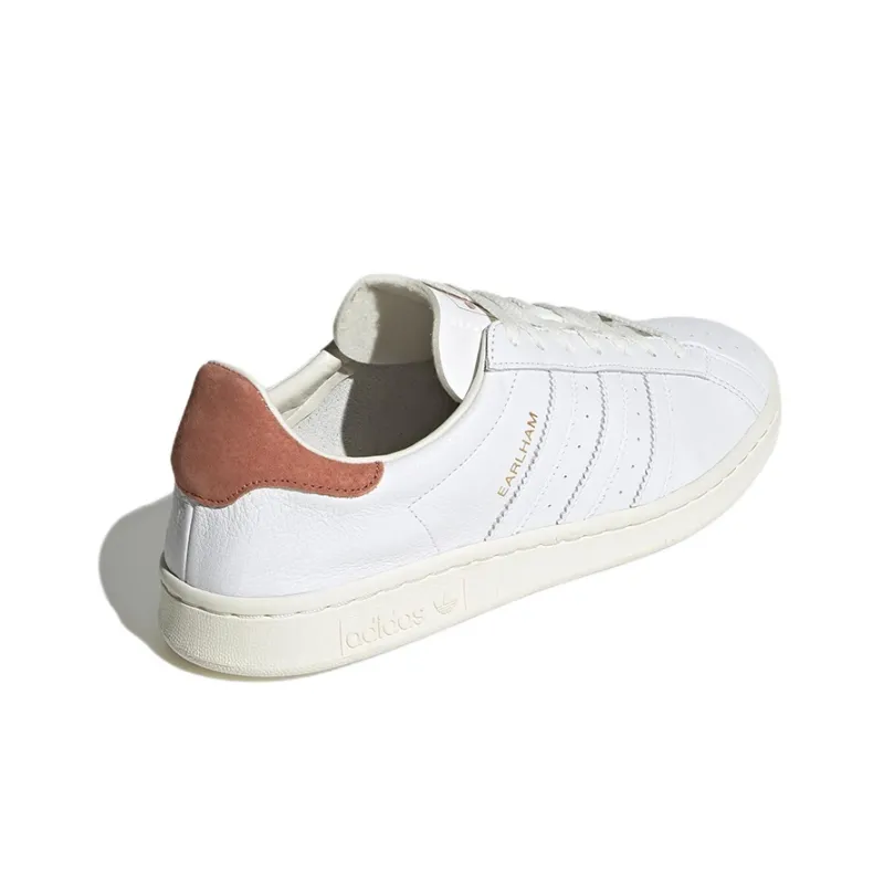 Adidas Originals Earlham Slip-Resistant Low-Top Skateboard Shoes Men's White Orange-3