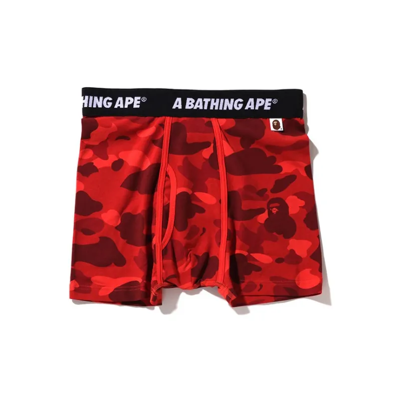 A BATHING APE Color Camo Trunks Red-2