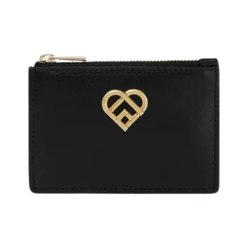 Furla My Joy Taita Calfskin Document Wallet Card Holders Small Size Women's Black