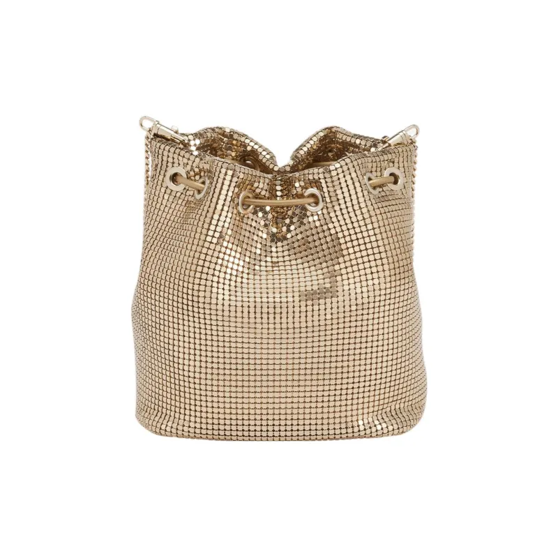 BVLGARI Serpenti Forever Nappa Soft Leather Bucket Bags Crossbody Bag Shoulder Bag Women's Gold-2