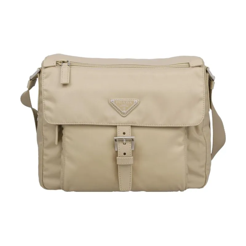 PRADA Nylon Crossbody Bag Shoulder Bag Women's Beige-0