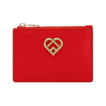Furla My Joy Taita Calfskin Document Wallet Card Holders Small Size Women's Red