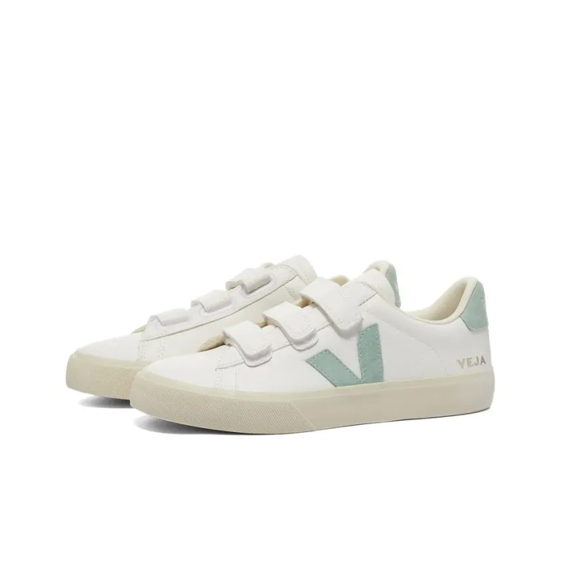 VEJA Recife Chromefree Leather 'White Matcha'-2