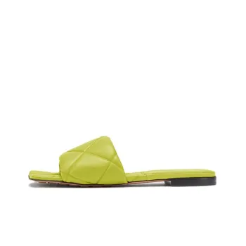 Bottega Veneta Lido Abrasion Resistant Slide Slippers Women's Yellow