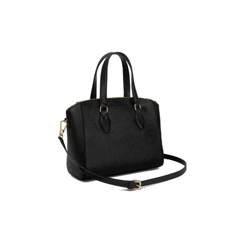 Furla Minerva Calfskin Handbag Shoulder Bag Crossbody Bag Small Size Women's Black-2