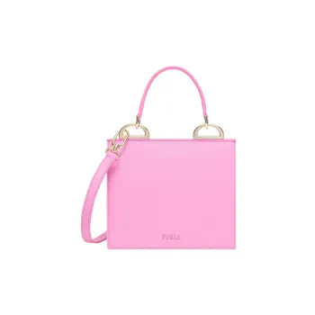 Furla Linea Futura Recycled Roxy Leather Effect Fabric Shoulder Bag, Crossbody Bag, Handbag Mini Women's Pink