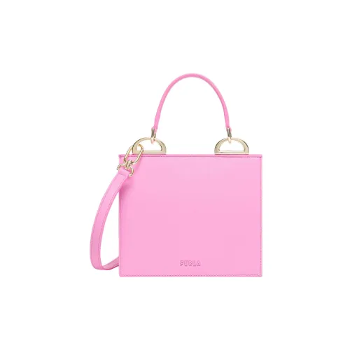 Furla Linea Futura Recycled Roxy Leather Effect Fabric Shoulder Bag, Crossbody Bag, Handbag Mini Women's Pink