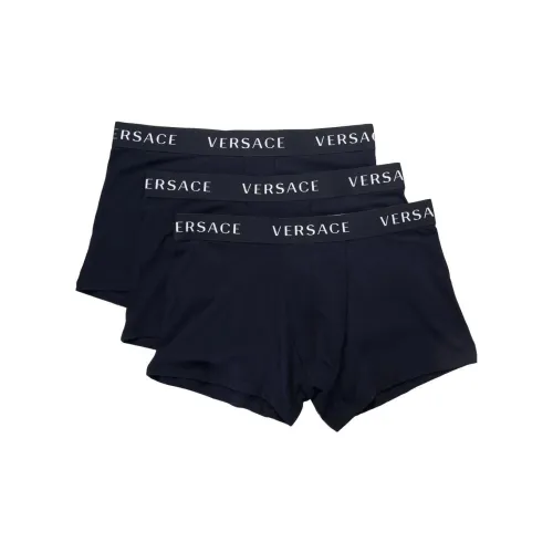 VERSACE Three Pack Logo Band Boxer Briefs