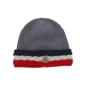 Moncler Virgin wool Logo patch Hat
