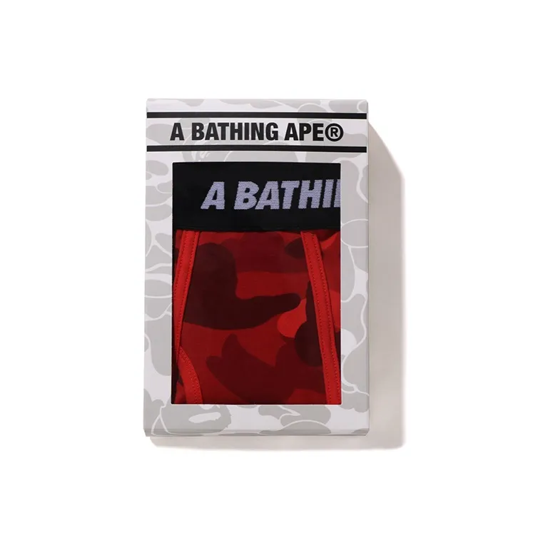 A BATHING APE Color Camo Trunks Red-3