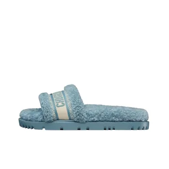 DIOR Dway Rubber Sole Slide Slippers Women's Sky Blue