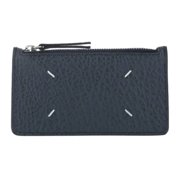 Maison Margiela Cow Leather Wallet Women's Blue