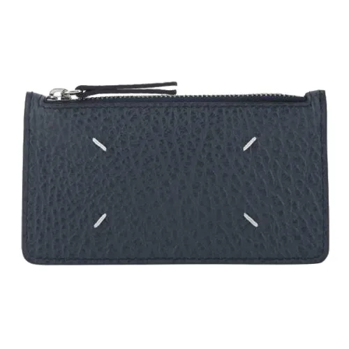 Maison Margiela Cow Leather Wallet Women's Blue
