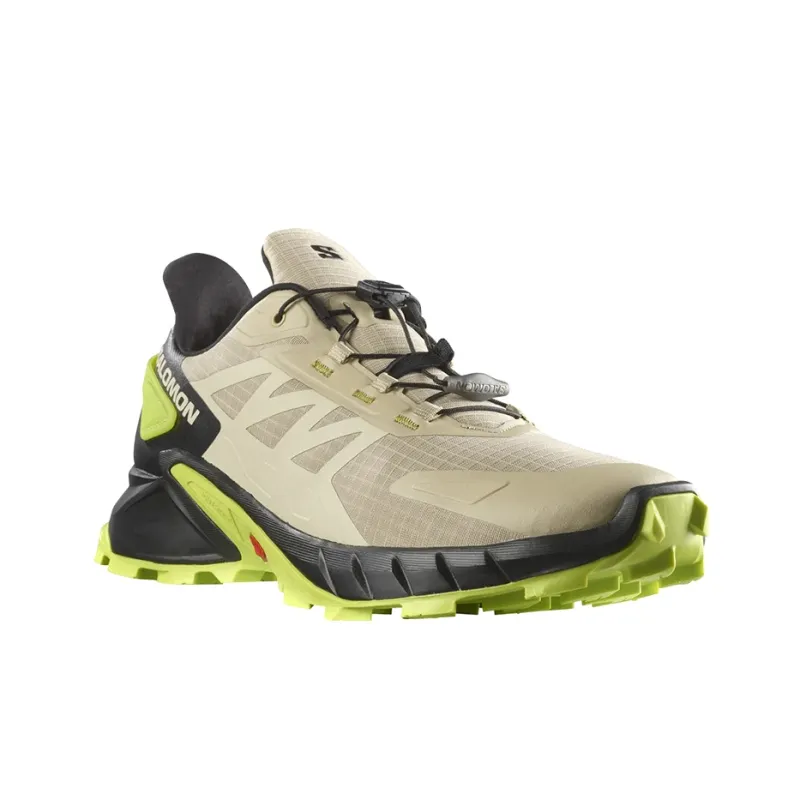 SALOMON Supercross 4 Abrasion Resistant Low Top Mountaineering Hiking Shoes Men's Beige Black-2