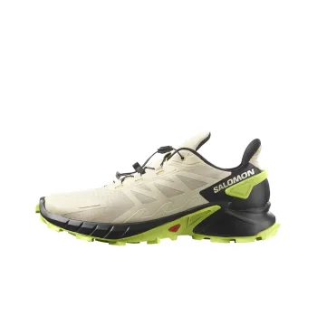 SALOMON Supercross 4 Abrasion Resistant Low Top Mountaineering Hiking Shoes Men's Beige Black