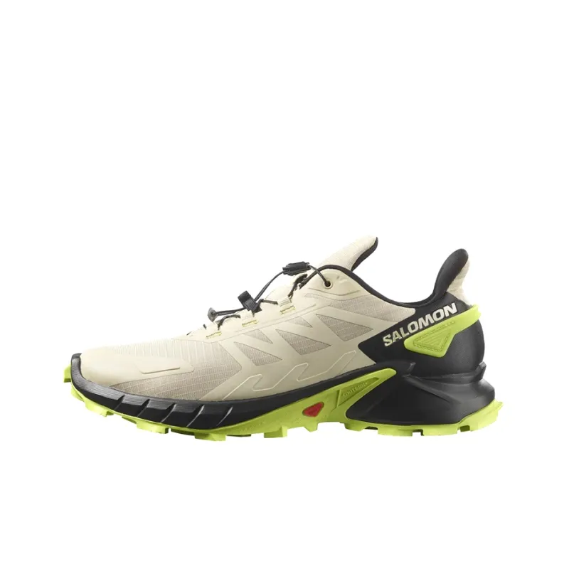 SALOMON Supercross 4 Abrasion Resistant Low Top Mountaineering Hiking Shoes Men's Beige Black-0