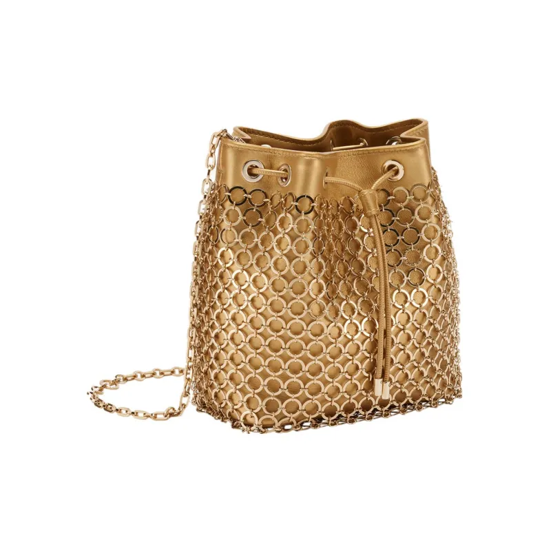 BVLGARI Serpenti Forever Calfskin Bucket Bags Crossbody Bag Shoulder Bag Extra Mini Women's Gold-1