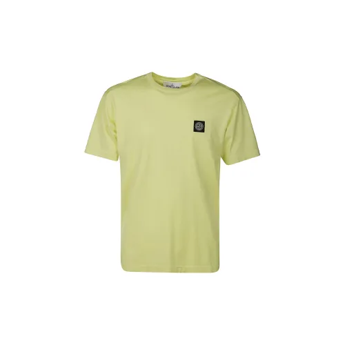 STONE ISLAND T-Shirts Men Yellow