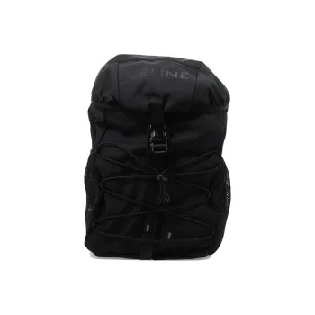 CELINE Nylon Fabric Backpack Medium Size Men's Black
