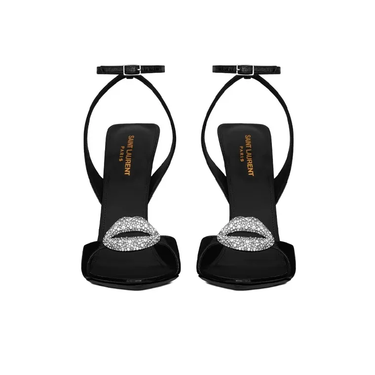 SAINT LAURENT NUIT One Strap Sandals Women's Black-2