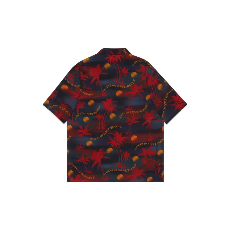 GUCCI Love Parade Shirts Men Red-1