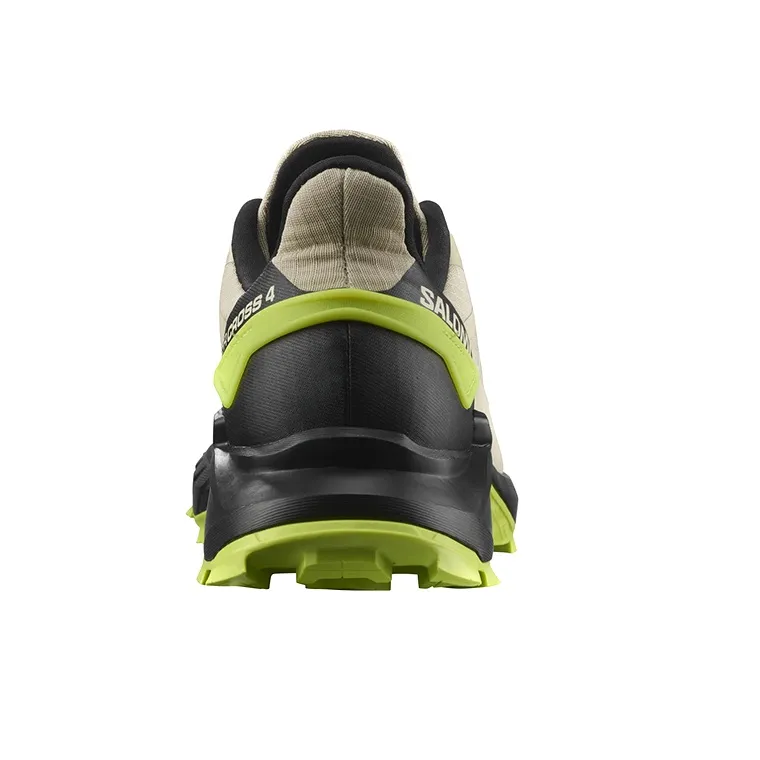 SALOMON Supercross 4 Abrasion Resistant Low Top Mountaineering Hiking Shoes Men's Beige Black-4