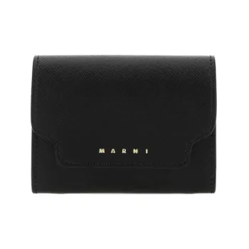 MARNI Logo Print Foldover Top Wallet