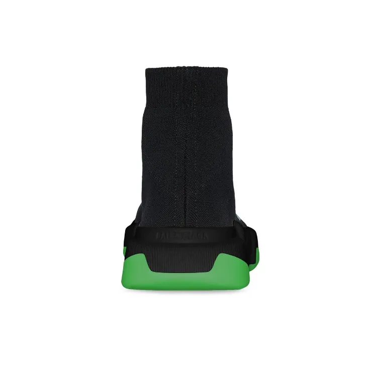 Balenciaga Speed 2.0 Clear Sole Black Neon Green Black-4