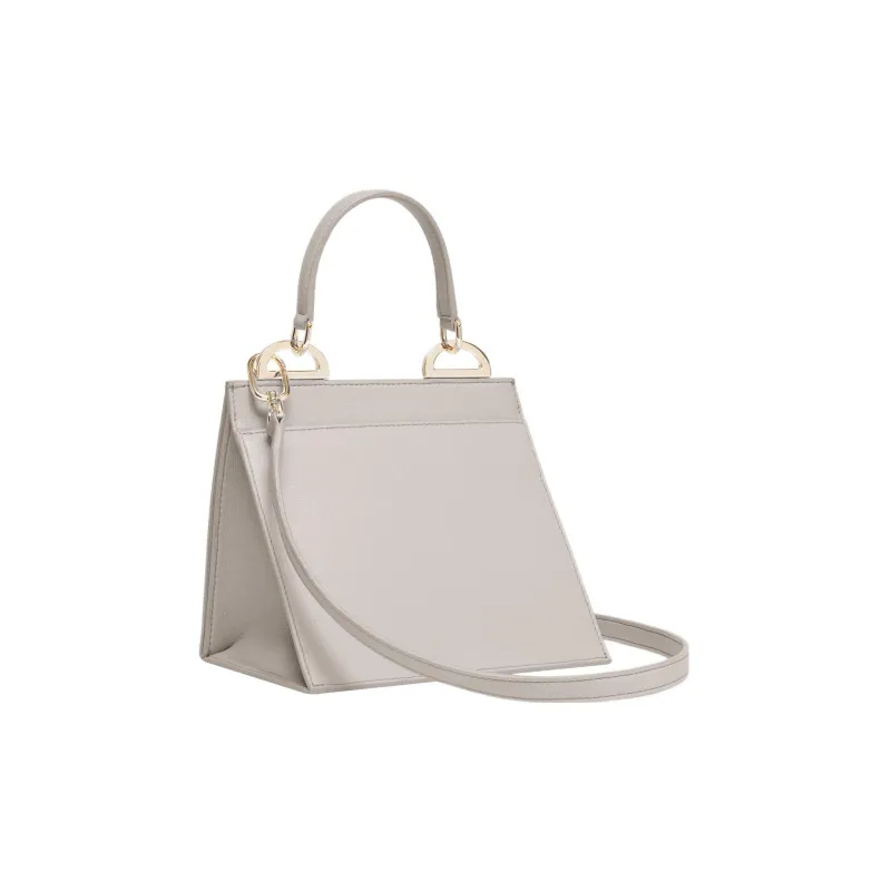 Furla Linea Futura Recycled Roxy Leather Effect Fabric Shoulder Bag, Crossbody Bag, Handbag Mini Women's White-3