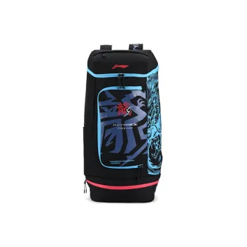 LiNing Fabric Badminton Backpack Unisex Black Blue