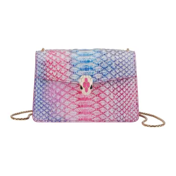 BVLGARI Serpenti Forever Python Skin Crossbody Bag, Shoulder Bag Mini Women's Multicolor