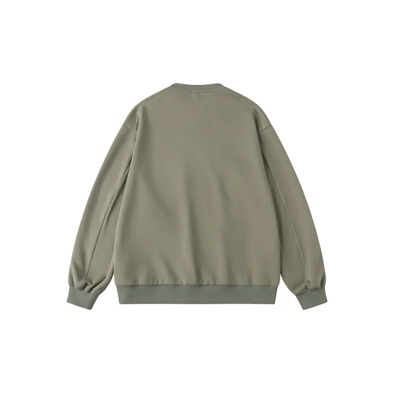 YOSHIYOYI Sweatshirts Men Gray Green-1